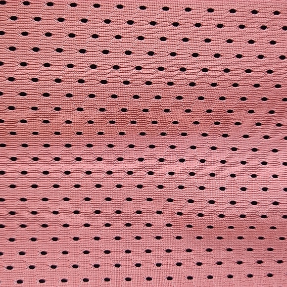 Nike | Women's DRI-FIT Peach/White Polk Dots Mesh Racer Back Activewear Tee Sz L - Picture 3 of 5